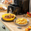Paniers en Silicone avec Pinceau pour Friteuses à Air Mollicon InnovaGoods 2 Unités