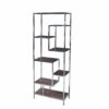Étagère DKD Home Decor Argenté Acier Bois MDF (80 x 40 x 200 cm)