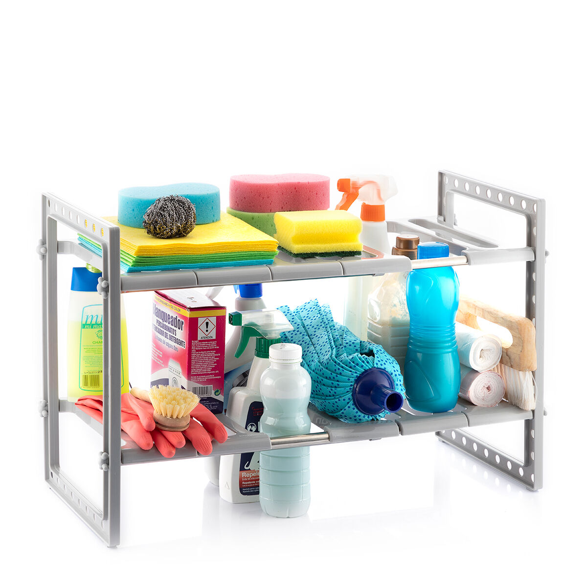 Évier à Étagère Extensible Shibblek InnovaGoods 2 Etagères V0103677_8