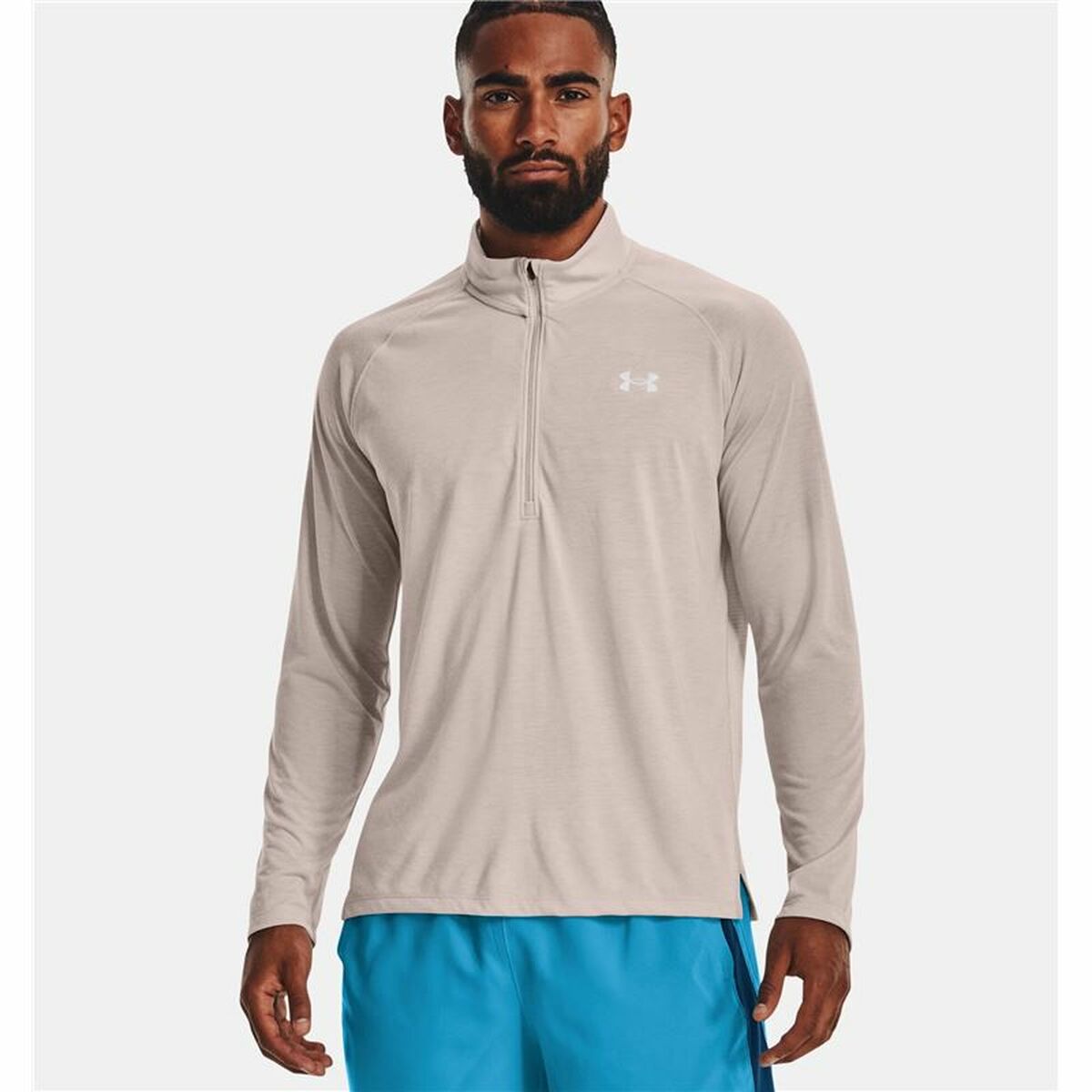 Camiseta de Manga Larga Hombre Under Armour Streaker Run Beige S6469973_2