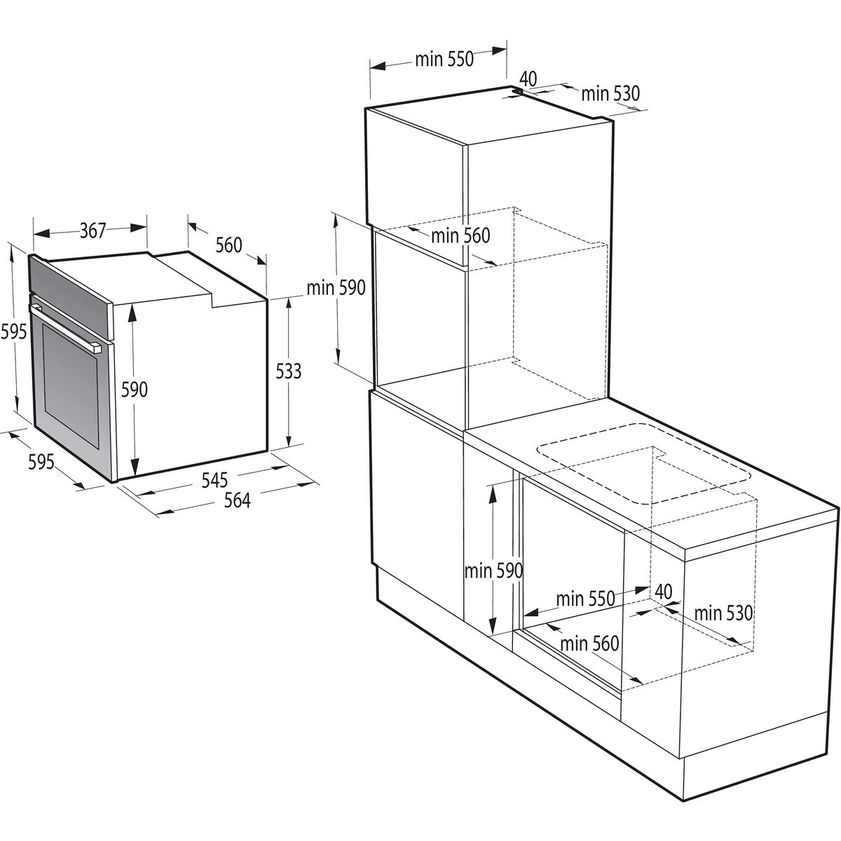 Horno Hisense BI62216AX MF 77 L 3500 W (Reacondicionado B) V0709905_3