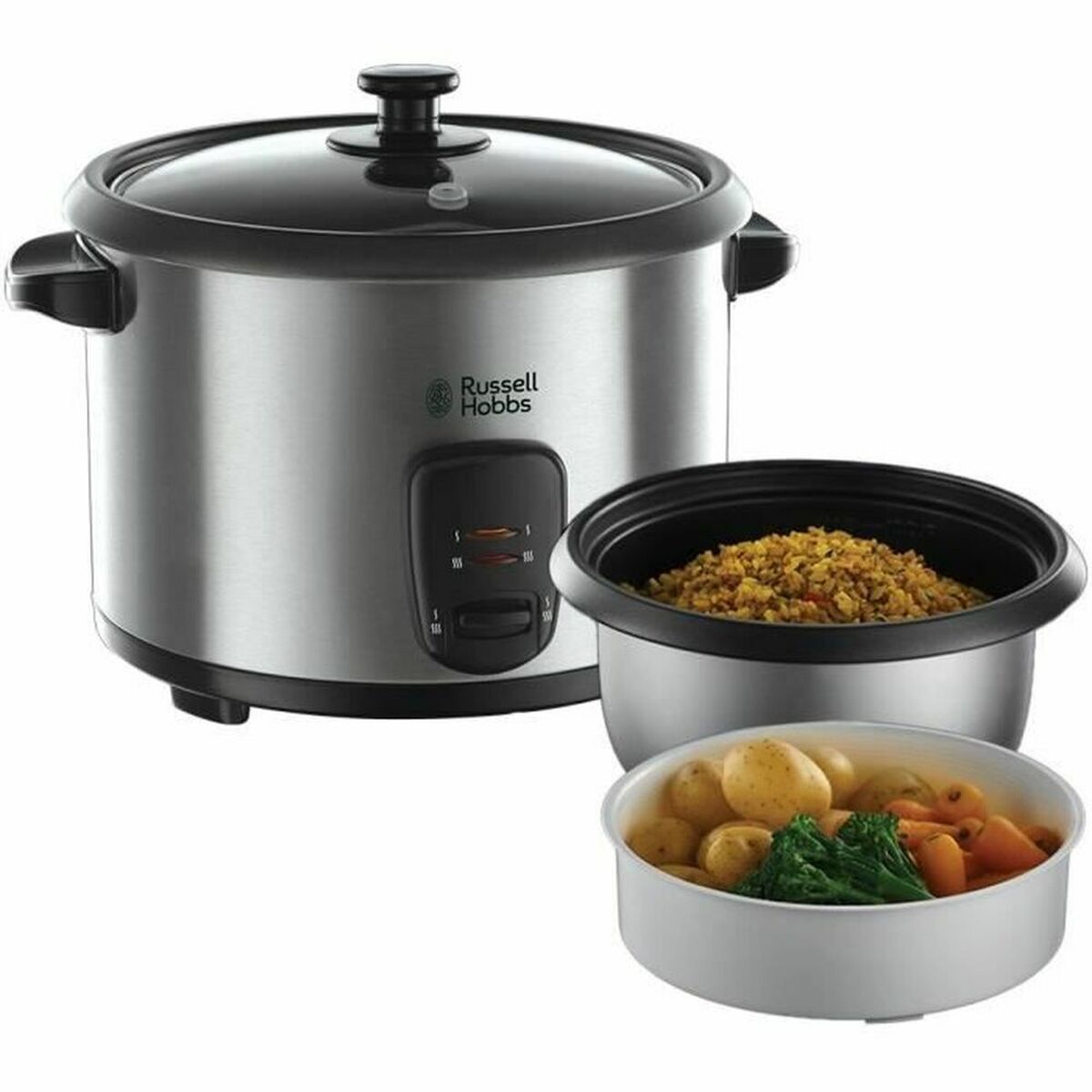 Arrocera Russell Hobbs 19750-56 Gris Acero Inoxidable 700 W 1,8 L (Reacondicionado B) V0709746_1