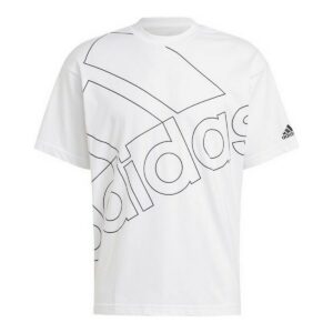 Camiseta de Manga Corta Hombre Adidas Giant Logo Blanco S6435073_0