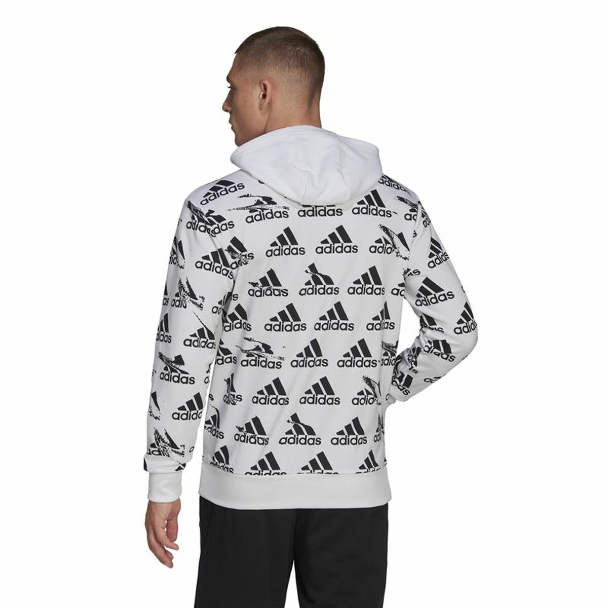 Sudadera con Capucha Hombre Adidas Essentials Brandlove Blanco S6469121_2