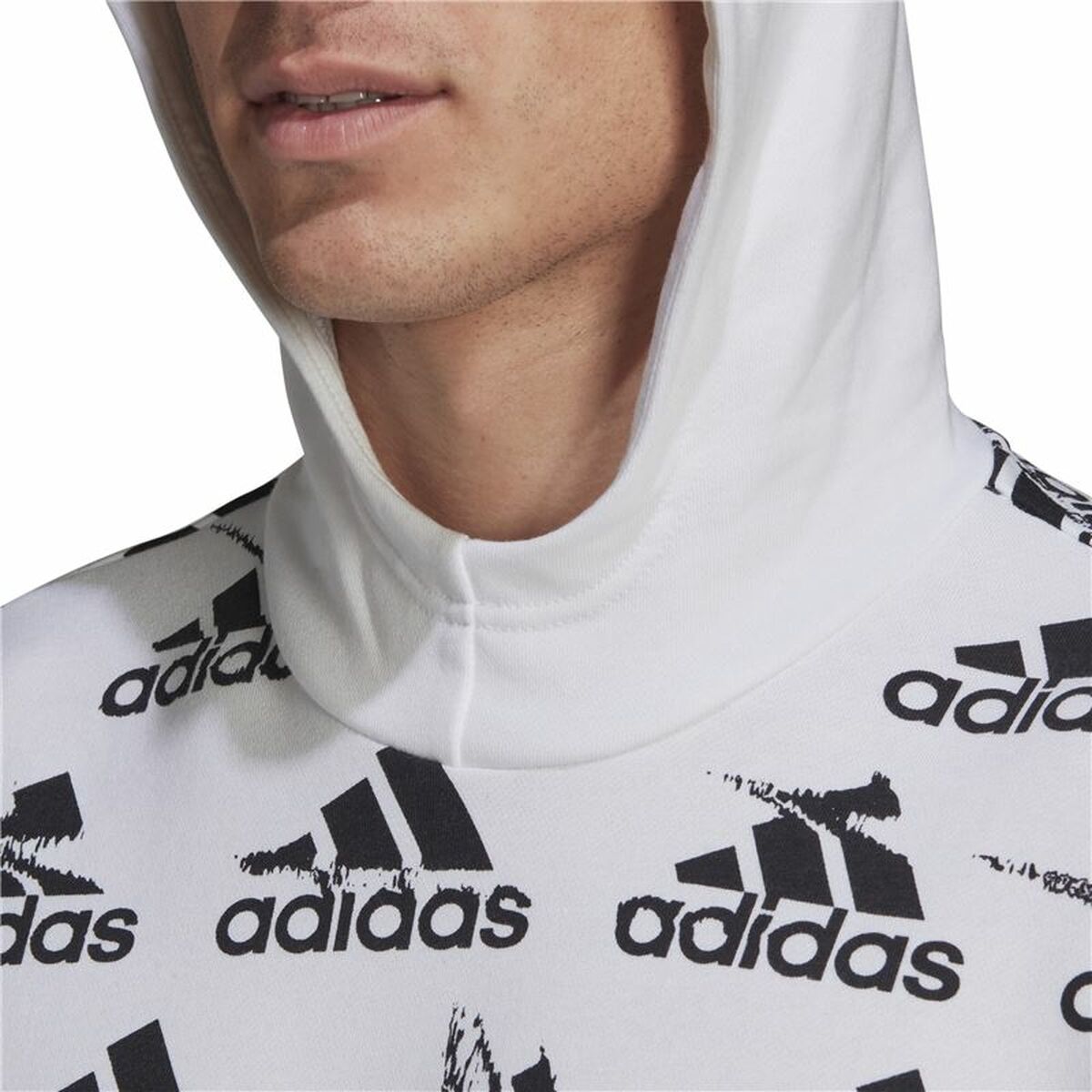 Sudadera con Capucha Hombre Adidas Essentials Brandlove Blanco S6469121_5