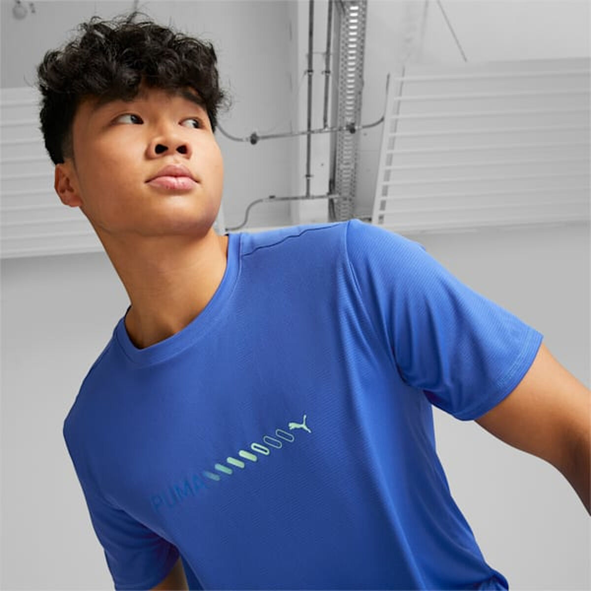 Camiseta de Manga Corta Hombre Puma Run Favorite Logo Azul S64109813_8