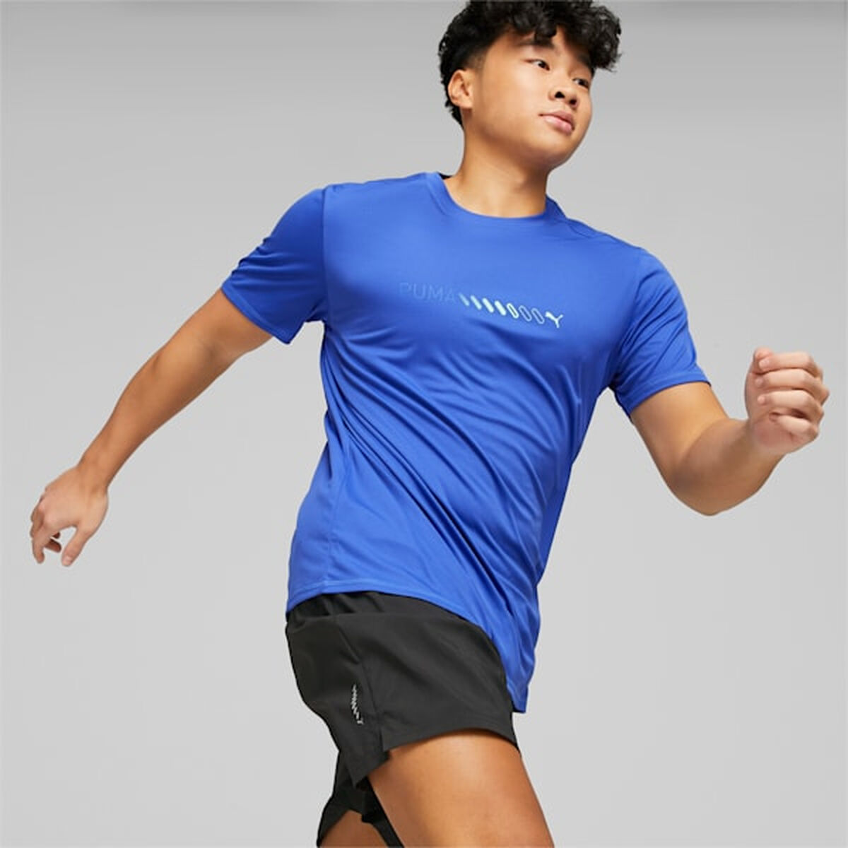 Camiseta de Manga Corta Hombre Puma Run Favorite Logo Azul S64109813_16