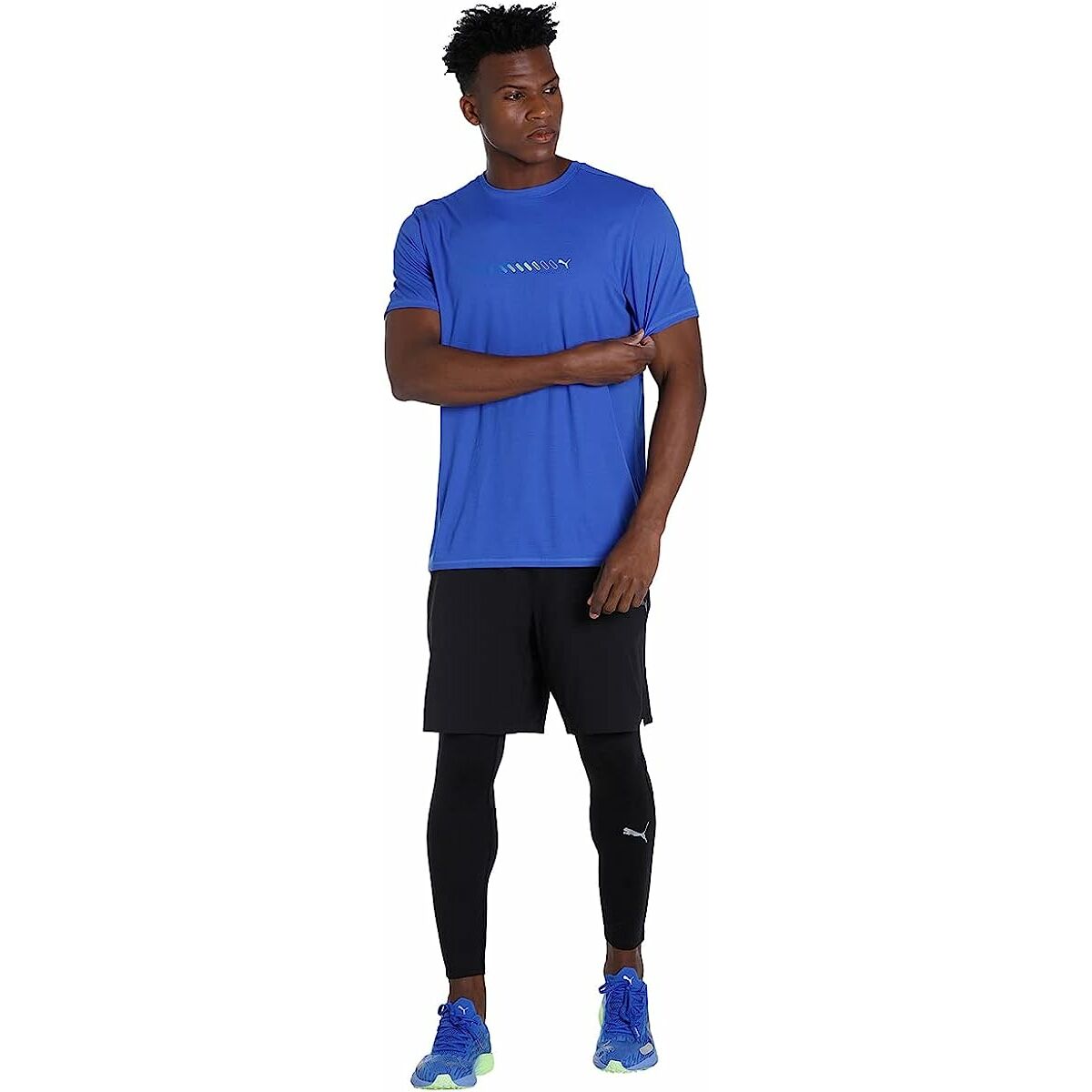 Camiseta de Manga Corta Hombre Puma Run Favorite Logo Azul S64109813_26