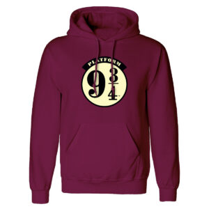 Sudadera con Capucha Unisex Harry Potter Platform 9 and 3 Quarters Burdeos D0800431_0
