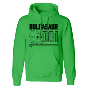Sudadera con Capucha Unisex Pokémon Bulbasaur Line Art Verde D0801141_0