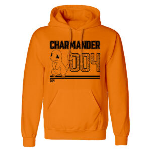 Sudadera con Capucha Unisex Pokémon Charmander Line Art Naranja D0801139_0