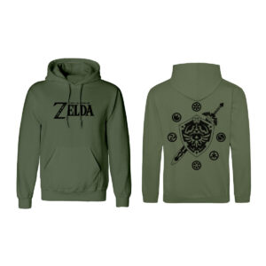 Sudadera con Capucha Unisex The Legend of Zelda Logo and Shield Verde D0800449_0