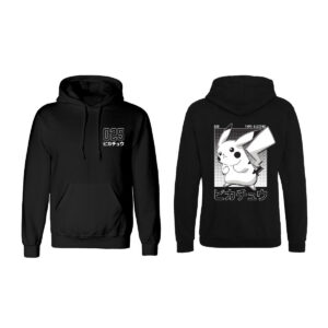 Sudadera con Capucha Unisex Pokémon Halftone Pikachu Negro D0801138_0