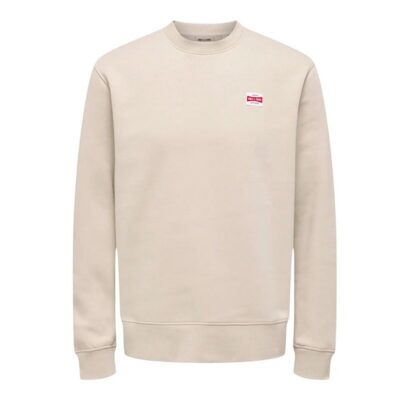 Sudadera sin Capucha Hombre Only & Sons Onsdawson Reg Crew Vd Blanco