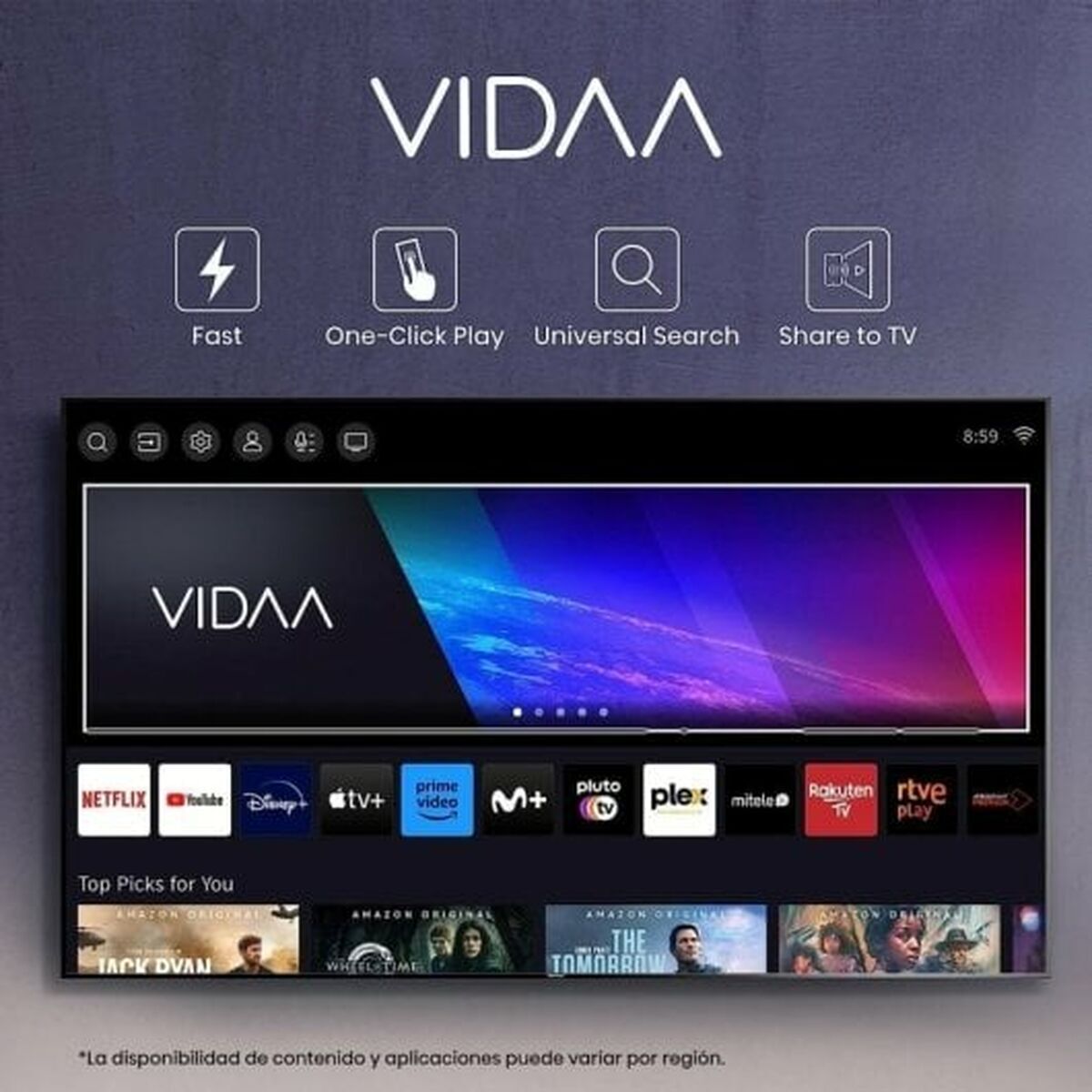 Smart TV Hisense 43A79KQ 4K Ultra HD 43″ LED HDR D-LED QLED (Reacondicionado B) V0709996_5