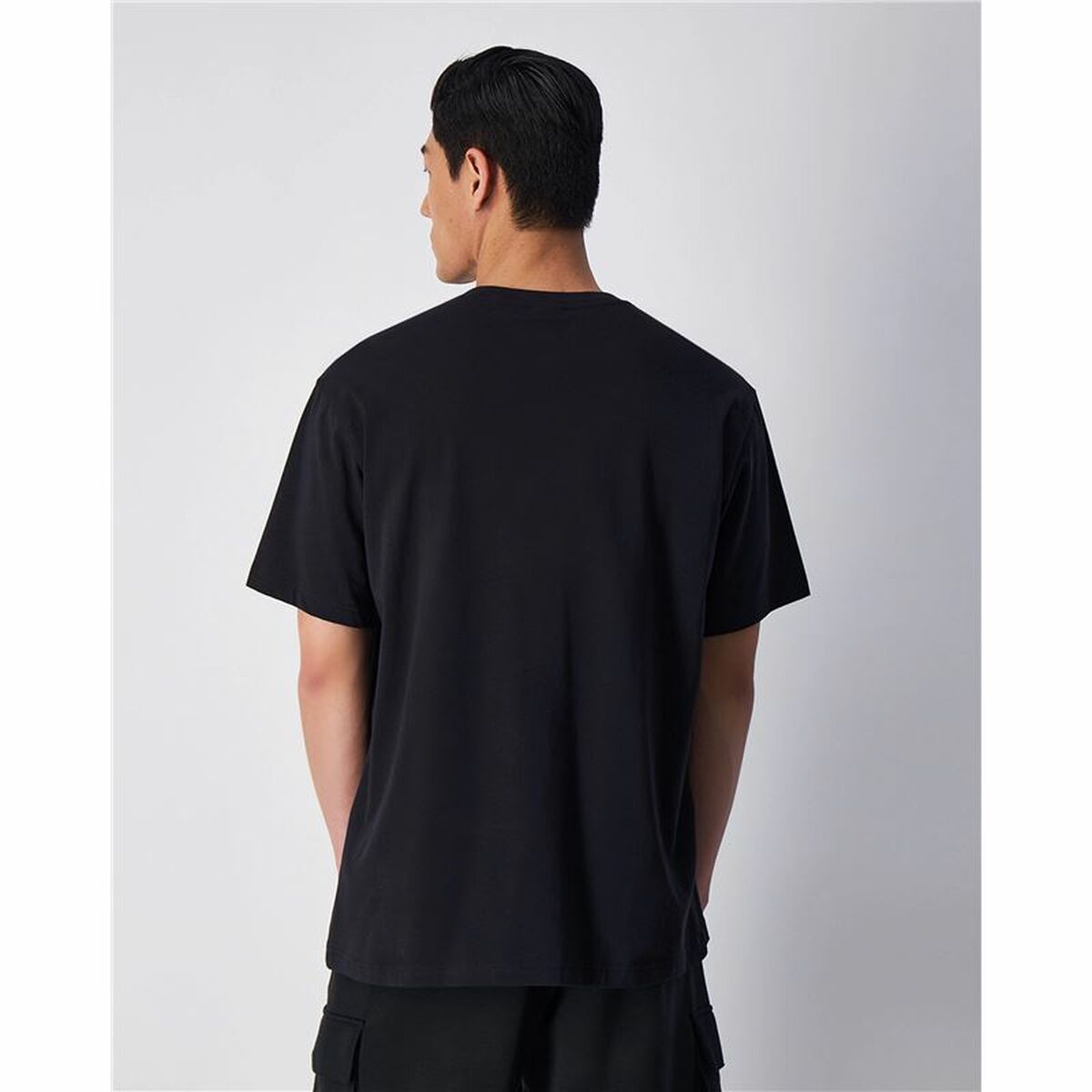 Camiseta de Manga Corta Hombre Champion Crewneck Negro S64139530_1