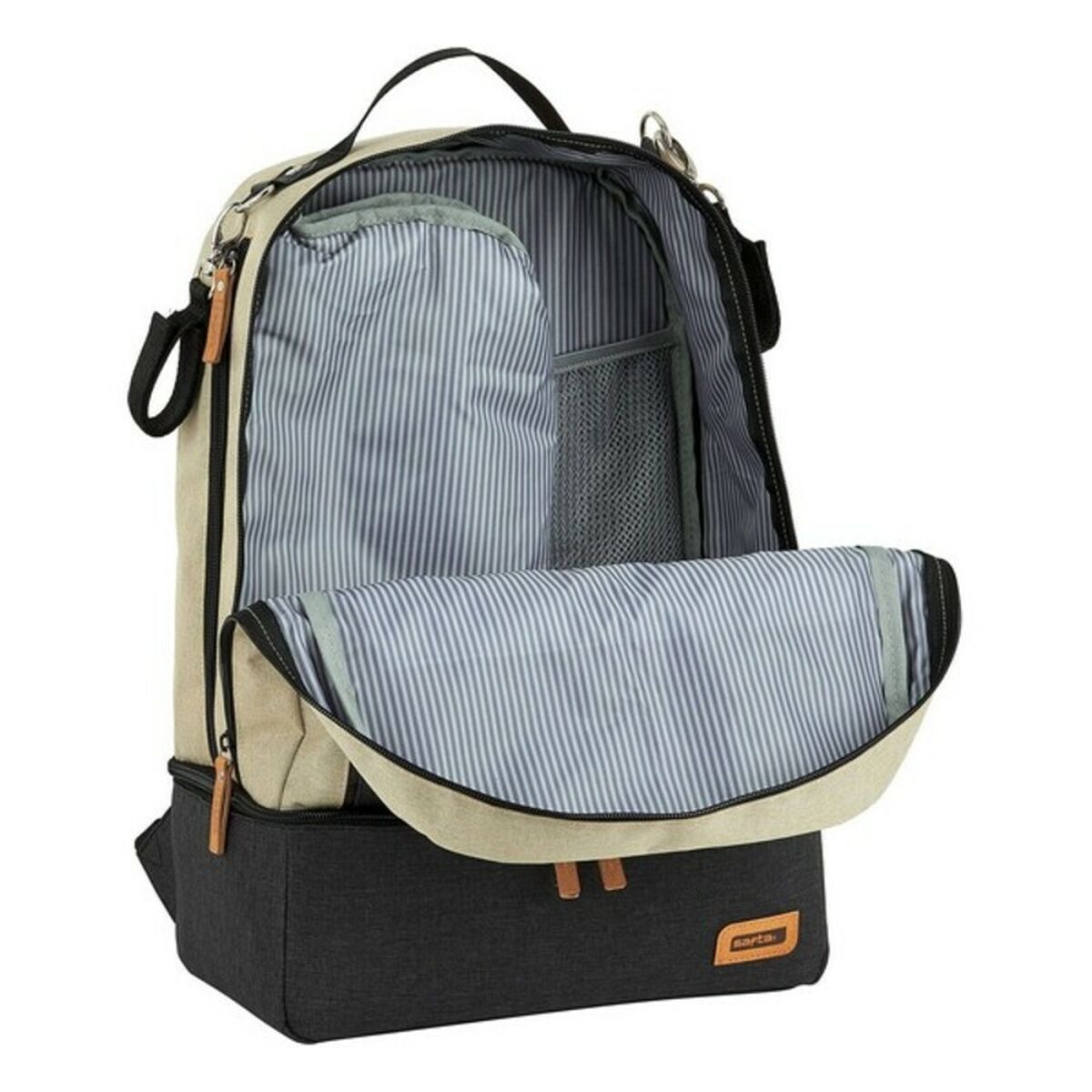Bolsa de Deporte con Portazapatos Safta M883 Beige Gris oscuro 15 L S4302437_4