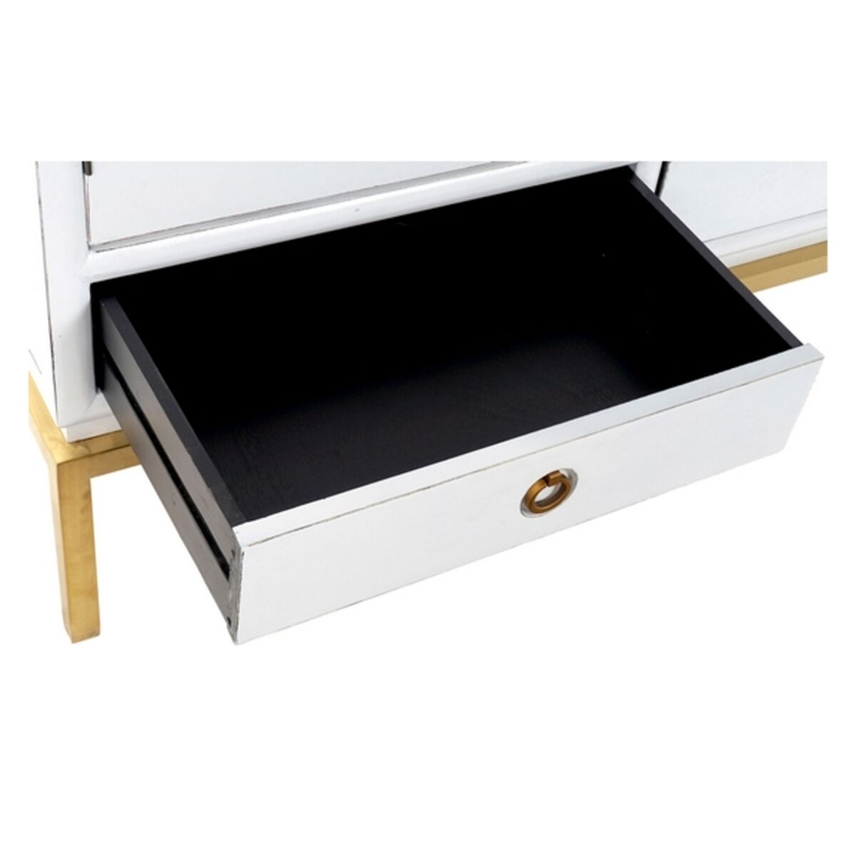 Armario DKD Home Decor Blanco Dorado Metal Álamo 120 x 50 x 175 cm S3010889_4