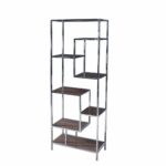 Estantería DKD Home Decor Plateado Acero Madera MDF (80 x 40 x 200 cm)