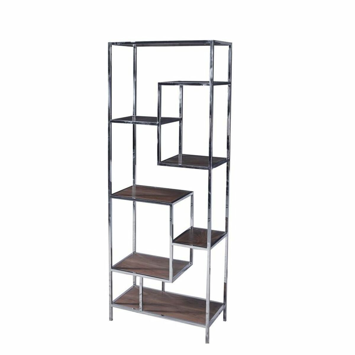 Estantería DKD Home Decor Plateado Acero Madera MDF (80 x 40 x 200 cm) S3023048_0