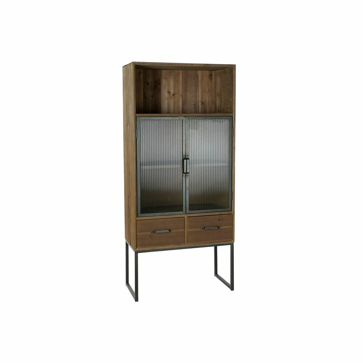 Armario DKD Home Decor Negro Madera Metal Cristal (70 x 34.5 x 160 cm) S3023199_0
