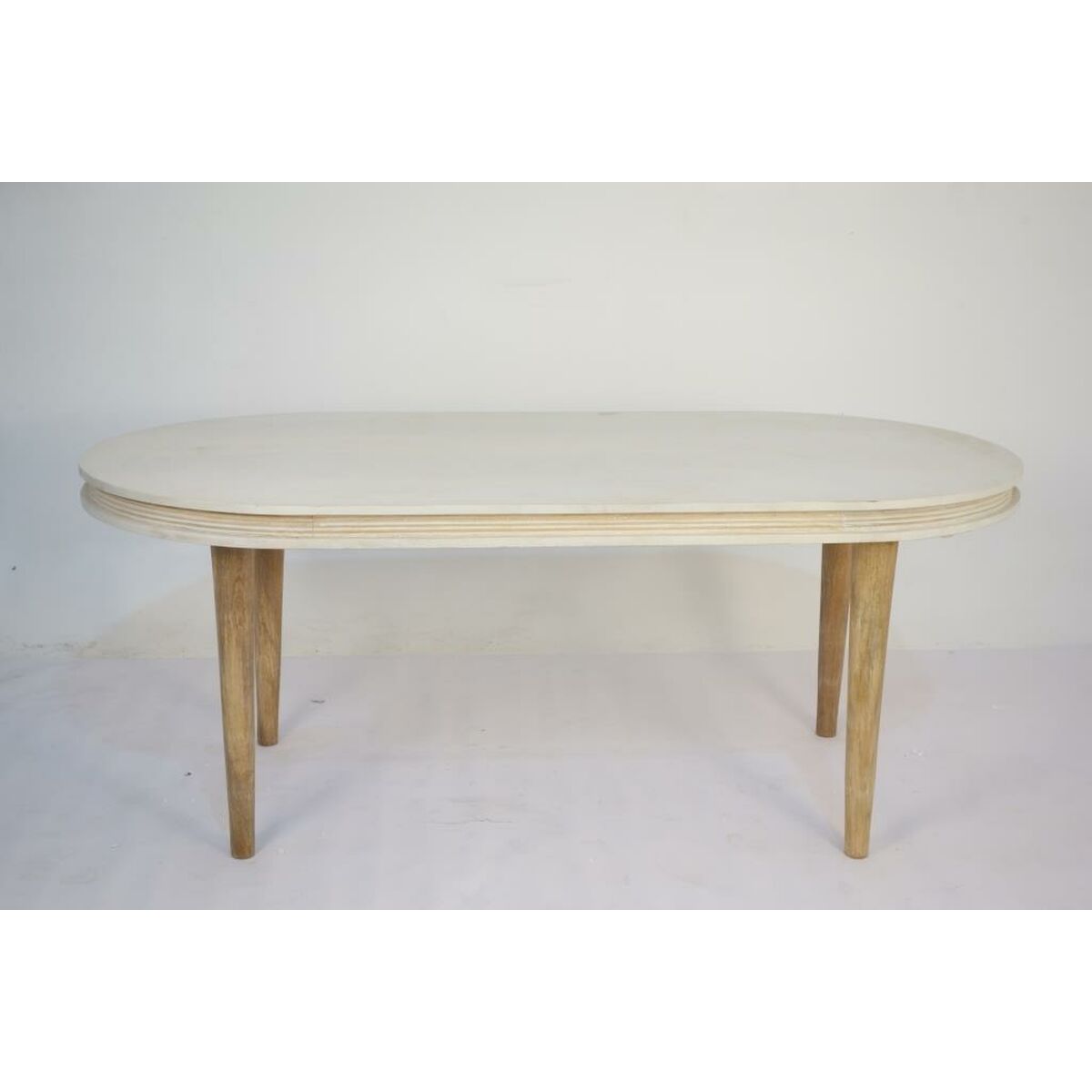 Mesa de Comedor DKD Home Decor Blanco Dorado Latón Madera de mango 180 x 90 x 76 cm S3040357_3