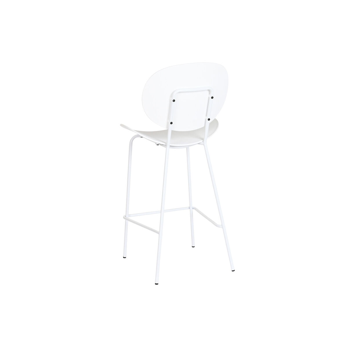 Taburete DKD Home Decor Negro Metal Blanco Polipropileno (52,5 x 49 x 104 cm) S3040631_1