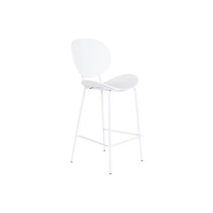 Taburete DKD Home Decor Negro Metal Blanco Polipropileno (52,5 x 49 x 104 cm) S3040631_0