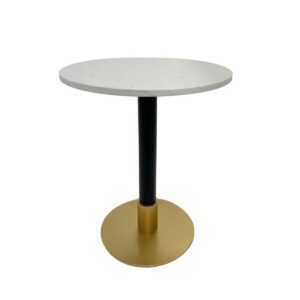 Mesa auxiliar DKD Home Decor Blanco Negro Dorado 50 x 50 x 61 cm S3044083_0