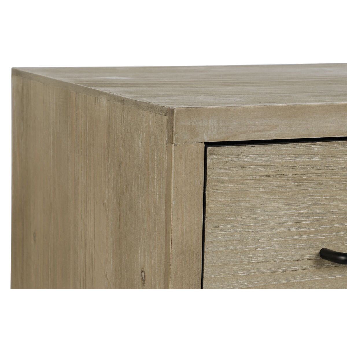 Aparador DKD Home Decor Negro Natural Metal Madera MDF 120 x 40 x 64 cm S3052977_1