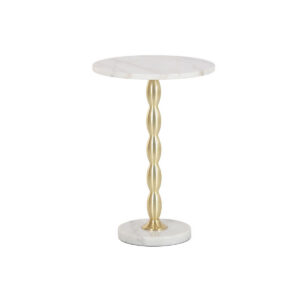 Mesa auxiliar Home ESPRIT Blanco Dorado 41 x 41 x 57 cm S3062140_0