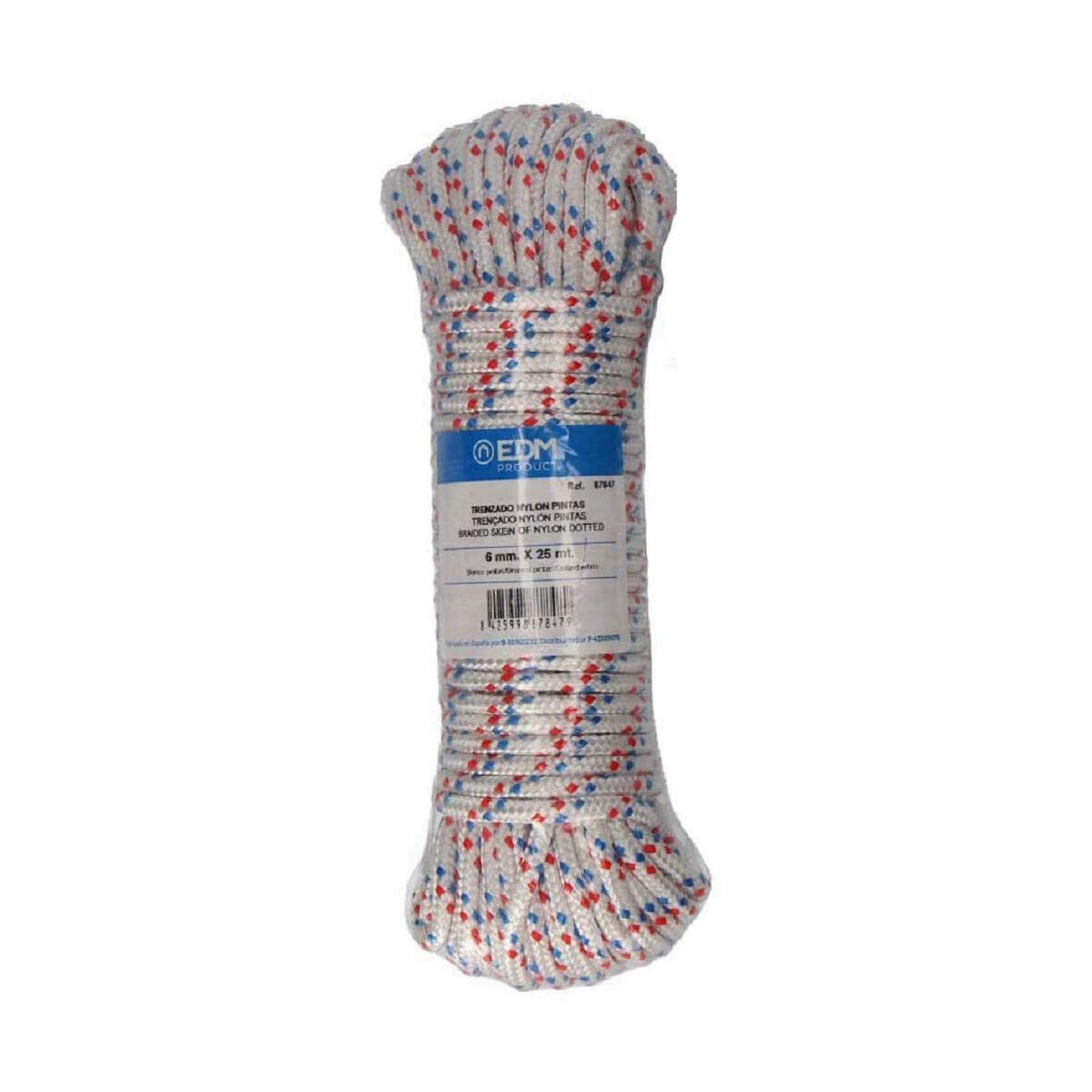 Madeja trenzada EDM 87847 Tricolor Nailon 25 m S7904324_0