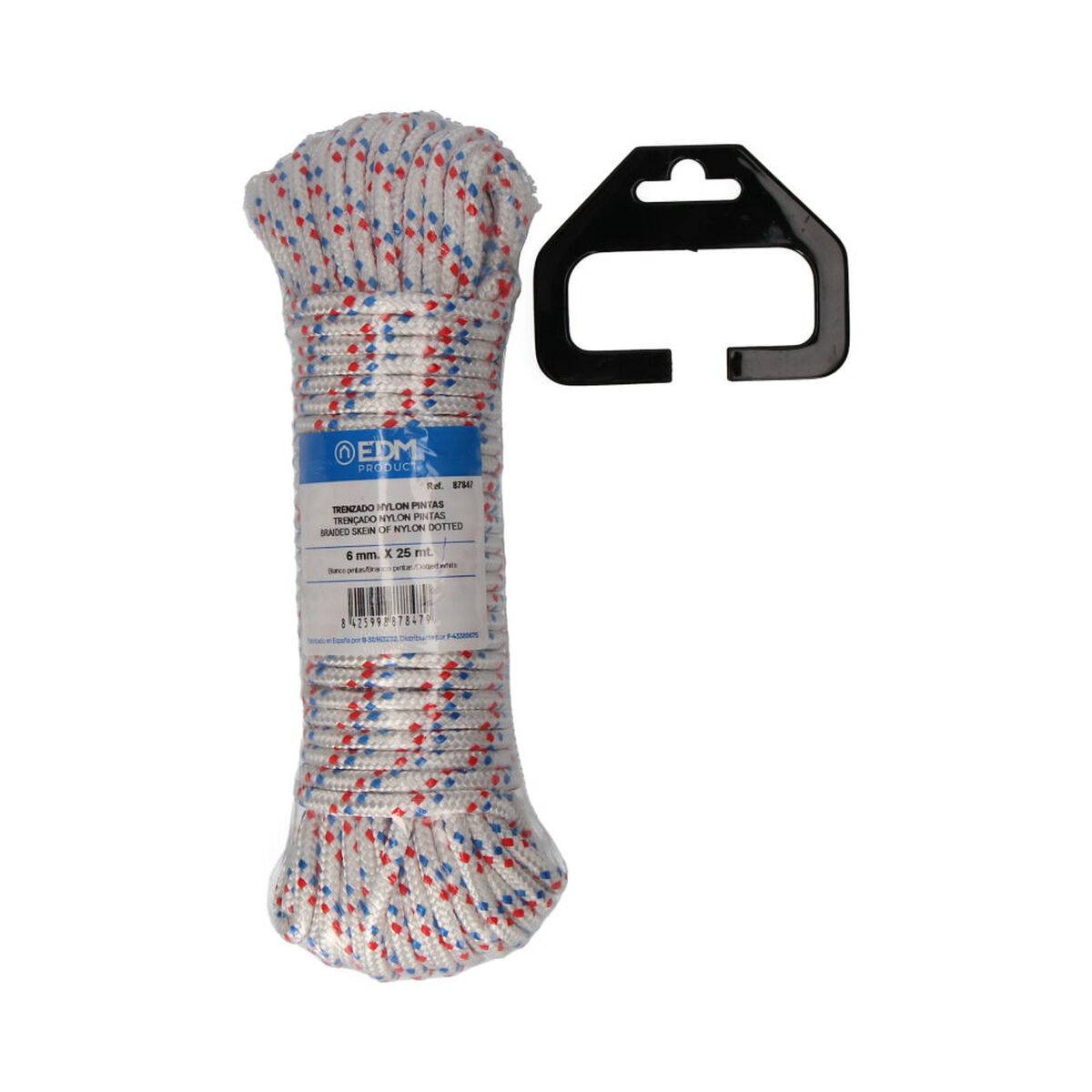 Madeja trenzada EDM 87847 Tricolor Nailon 25 m S7904324_1