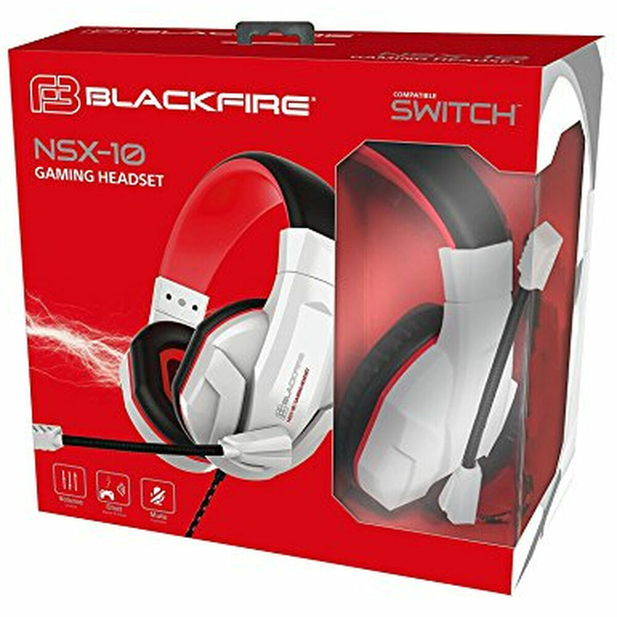 Auriculares con Micrófono Blackfire NSX-10 Blanco S0438993_1