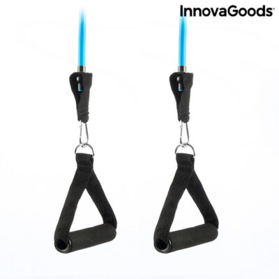 Set de Bandas de Resistencia con Accesorios y Guía de Ejercicios Rebainer InnovaGoods Látex (Reacondicionado A)