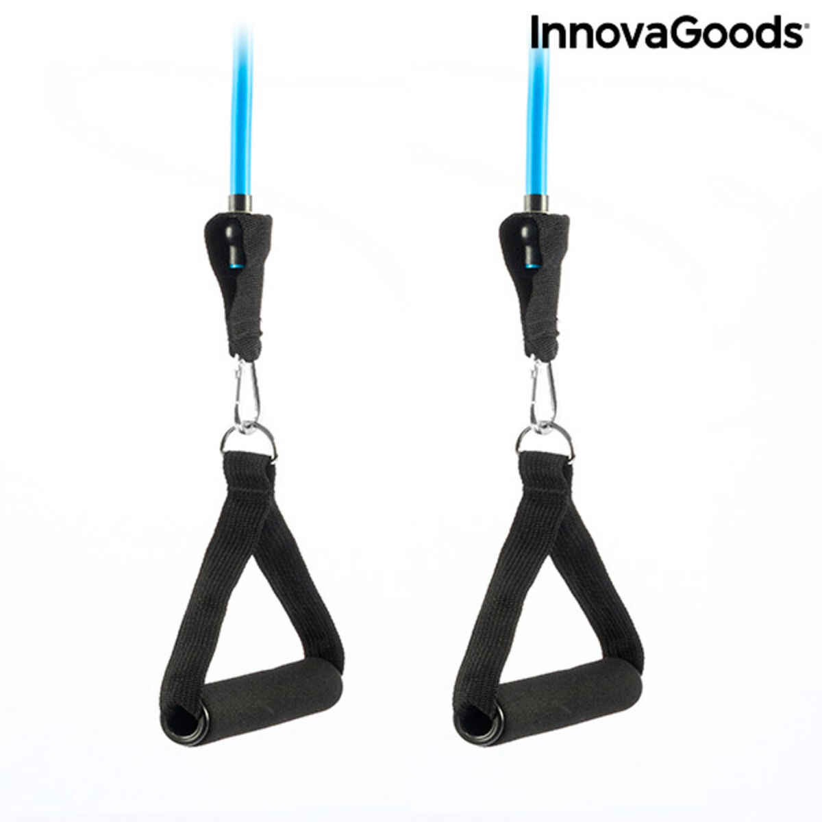 Set de Bandas de Resistencia con Accesorios y Guía de Ejercicios Rebainer InnovaGoods Látex (Reacondicionado A) V0700906_0