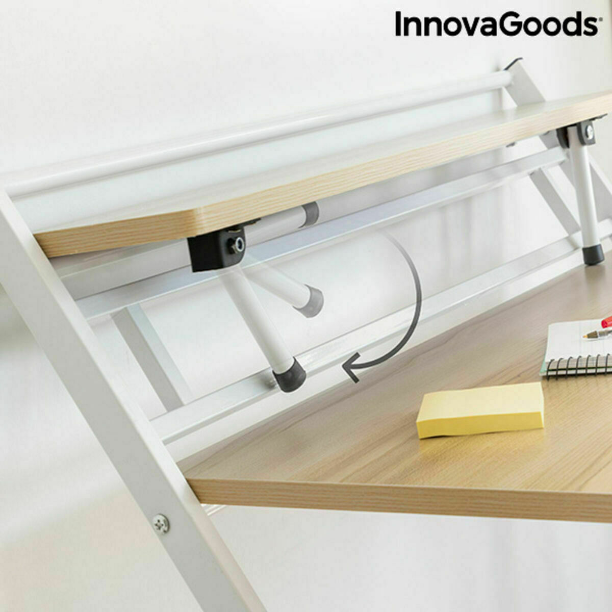 Escritorio Plegable con Estante InnovaGoods Tablezy Madera (Reacondicionado B) V0700195_7