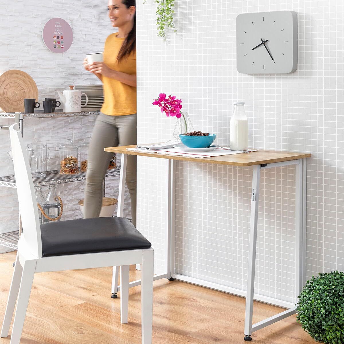Escritorio Plegable InnovaGoods V0103358 Blanco (Reacondicionado B) V0800213_41