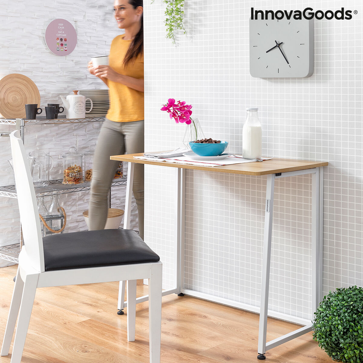 Escritorio Plegable InnovaGoods V0103358 Blanco (Reacondicionado B) V0800213_14