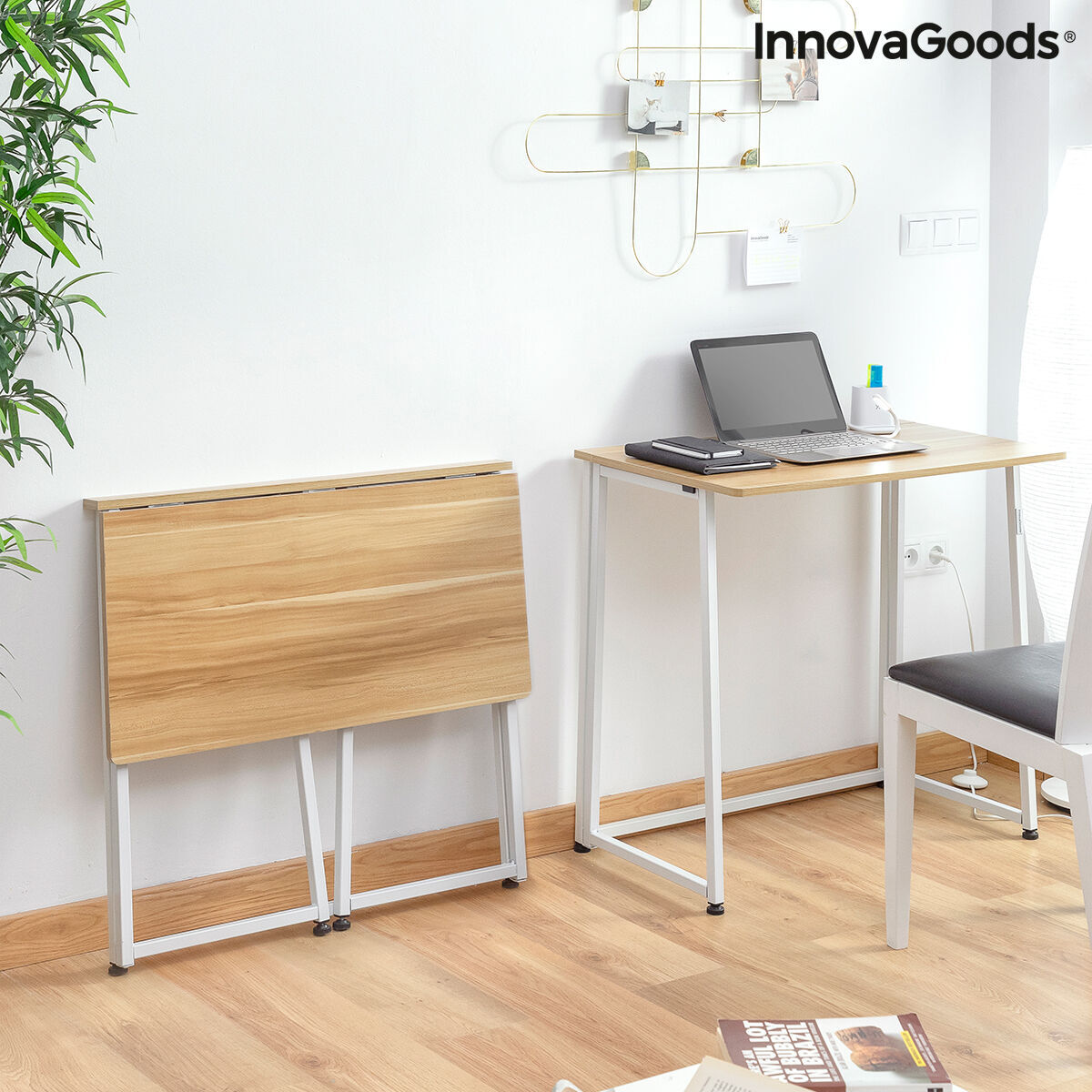 Escritorio Plegable InnovaGoods V0103358 Blanco (Reacondicionado B) V0800213_16