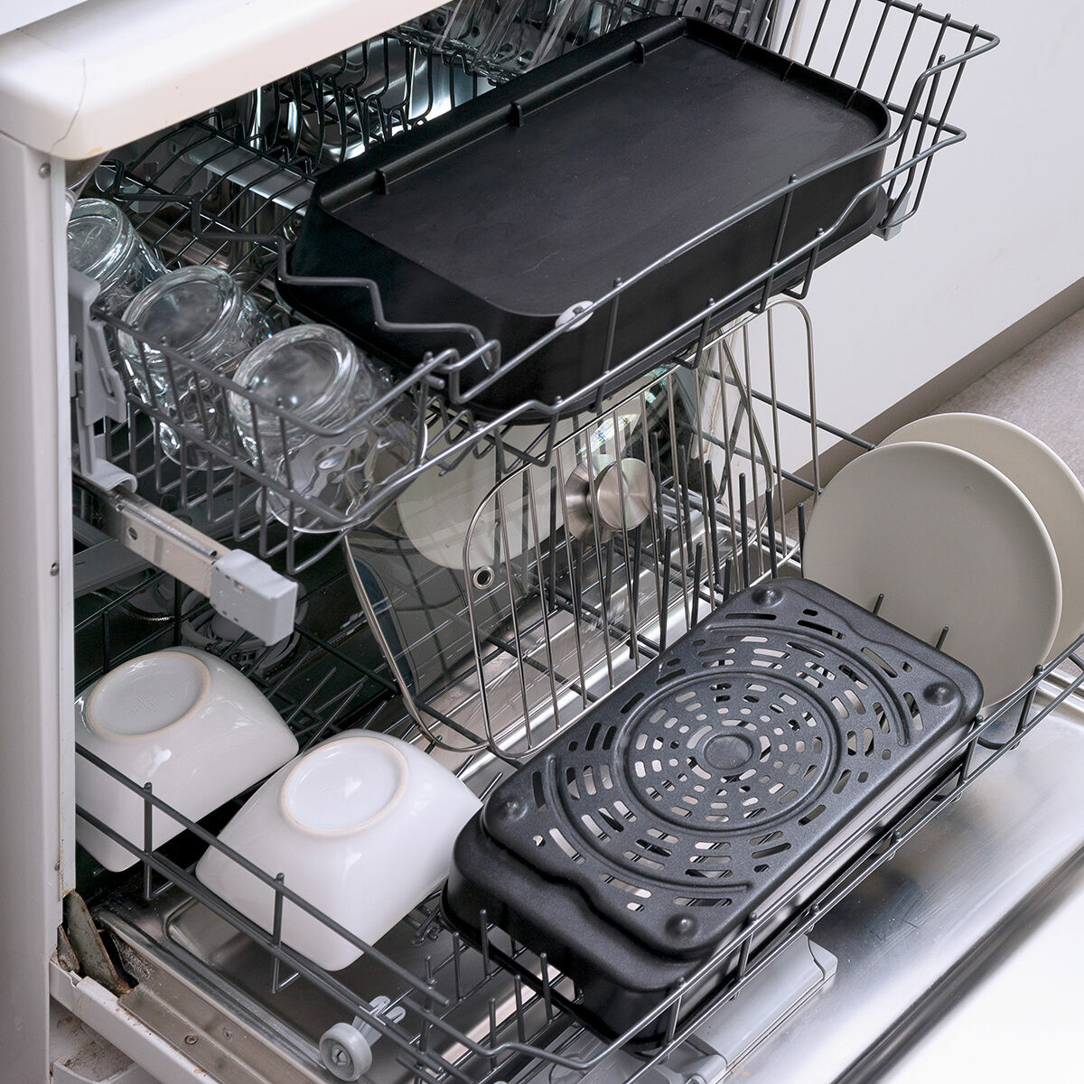 Freidora de Aire con Grill, Accesorios y Recetario InnovaGoods Fryinn 12-in-1 6000 Negro Acero 3400 W 6 L V0103847_9