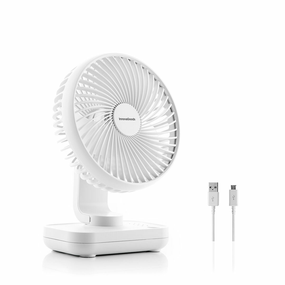 Ventilador de Escritorio Recargable Fanrec InnovaGoods Ø5,4” 3600 mAh / 13,3 W V0103855_9
