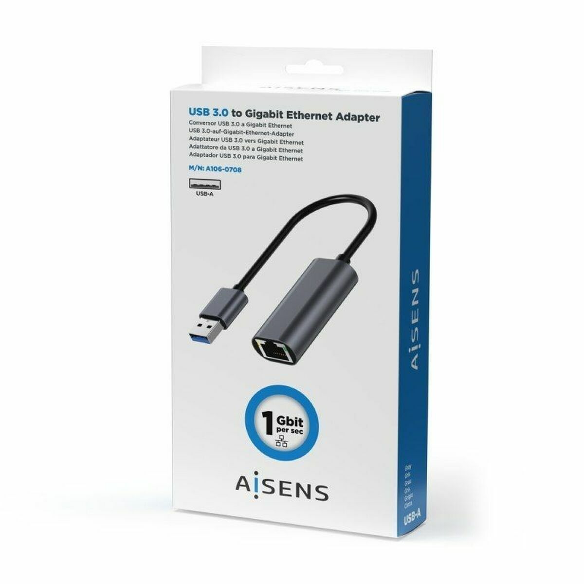 Adaptador USB a Ethernet Aisens A106-0708 Gris S55287490_2
