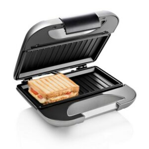 Sandwichera Grill Princess 01.127003.01.001 Negro Plateado 750 W S0427297_0
