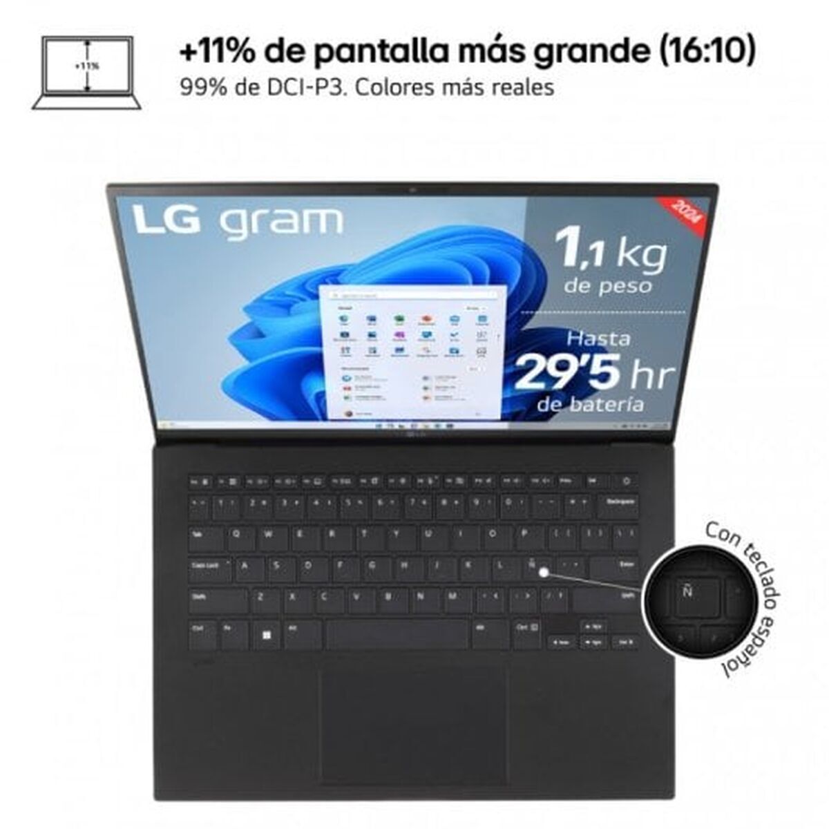 Laptop LG 14Z90S-G.AD78B Qwerty Español 14″ 1,4 GHz Intel Core Ultra 7 155H 32 GB RAM 1 TB SSD (Reacondicionado A) V0709744_14