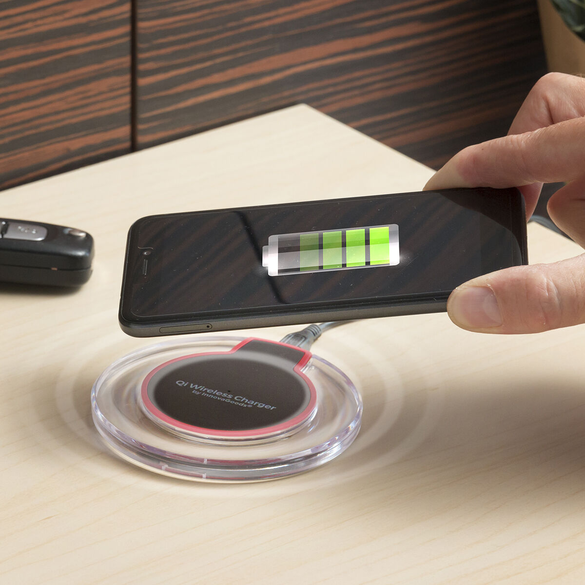 Cargador Inalámbrico para Smartphones Qi InnovaGoods V0101026_0