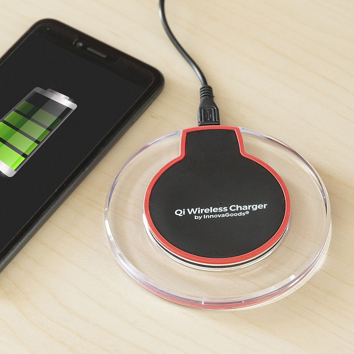 Cargador Inalámbrico para Smartphones Qi InnovaGoods V0101026_2