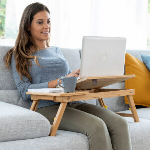 Mesa Plegable Auxiliar de Bambú Lapwood InnovaGoods V0103031_0