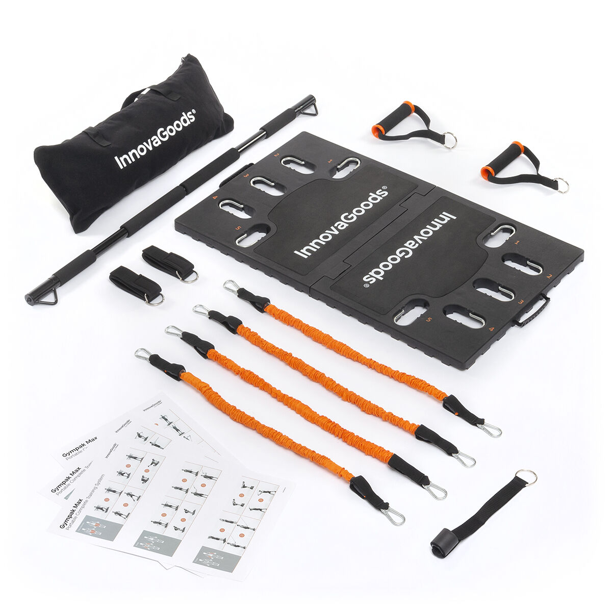 Sistema de Entrenamiento Integral Portátil con Guía de Ejercicios Gympak Max InnovaGoods V0103087_15