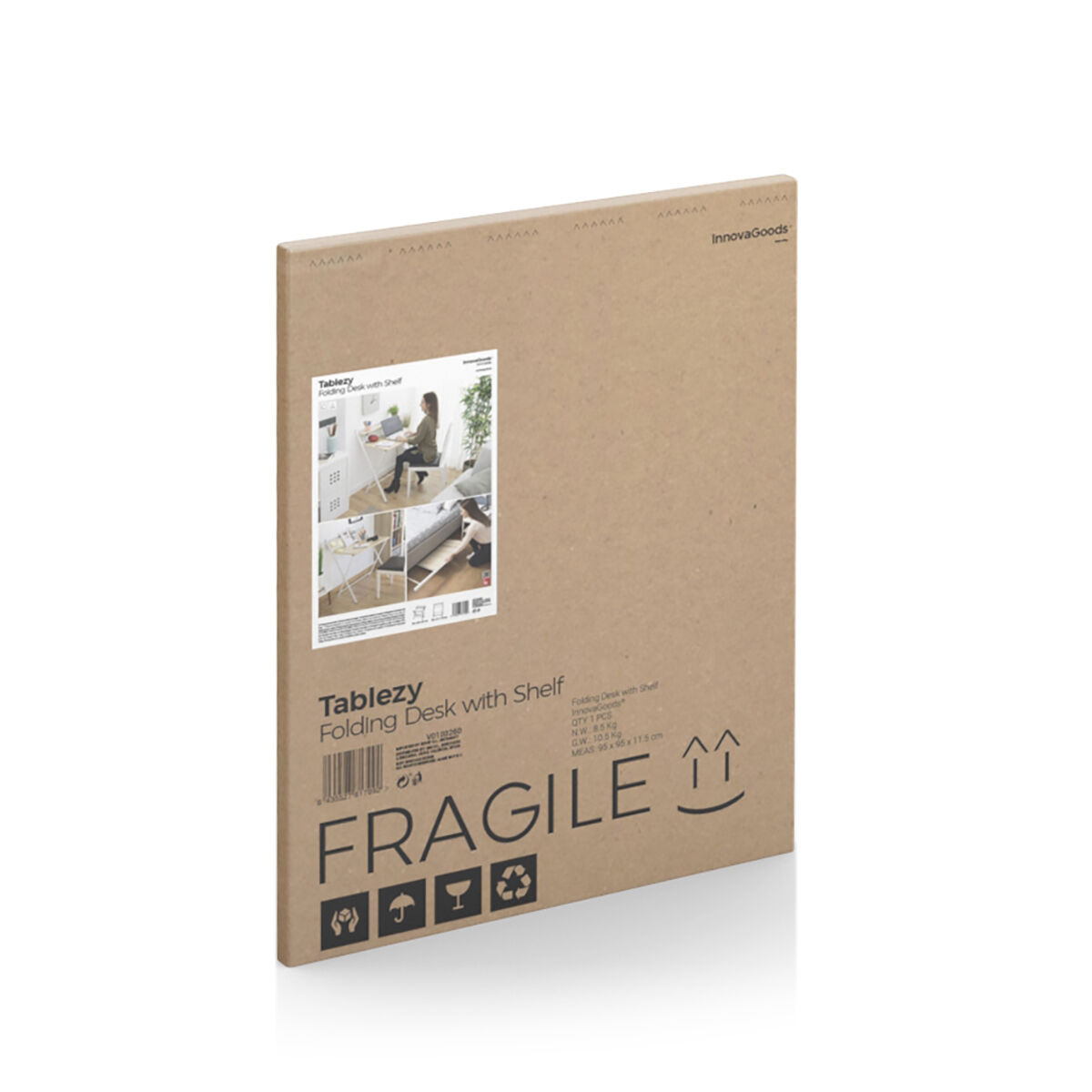Escritorio Plegable con Estante Tablezy InnovaGoods V0103260_11